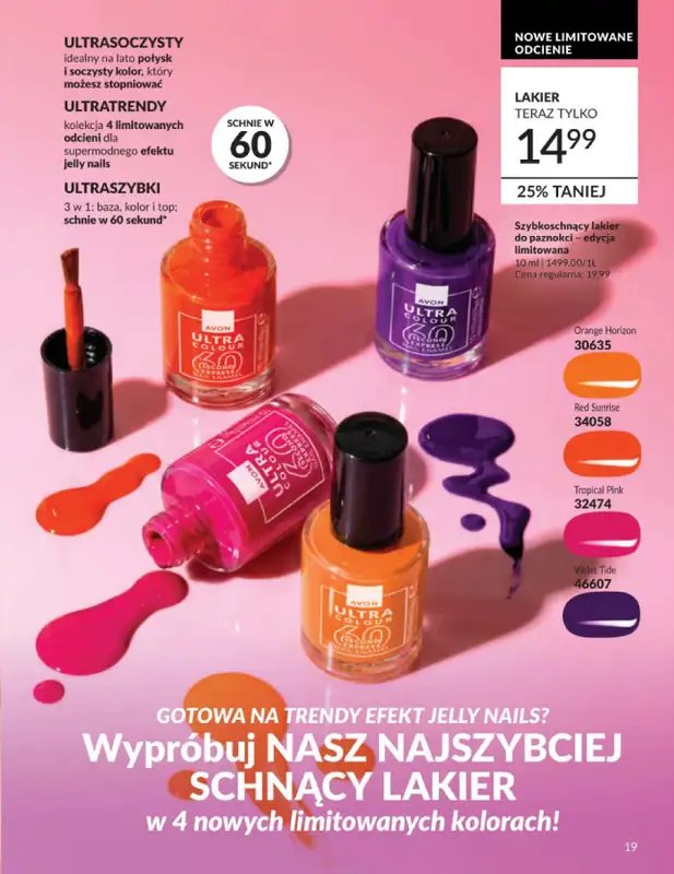 AVON - gazetka promocyjna Katalog Czerwiec 2016 od poniedziałku 01.06 do wtorku 30.06 - strona 19