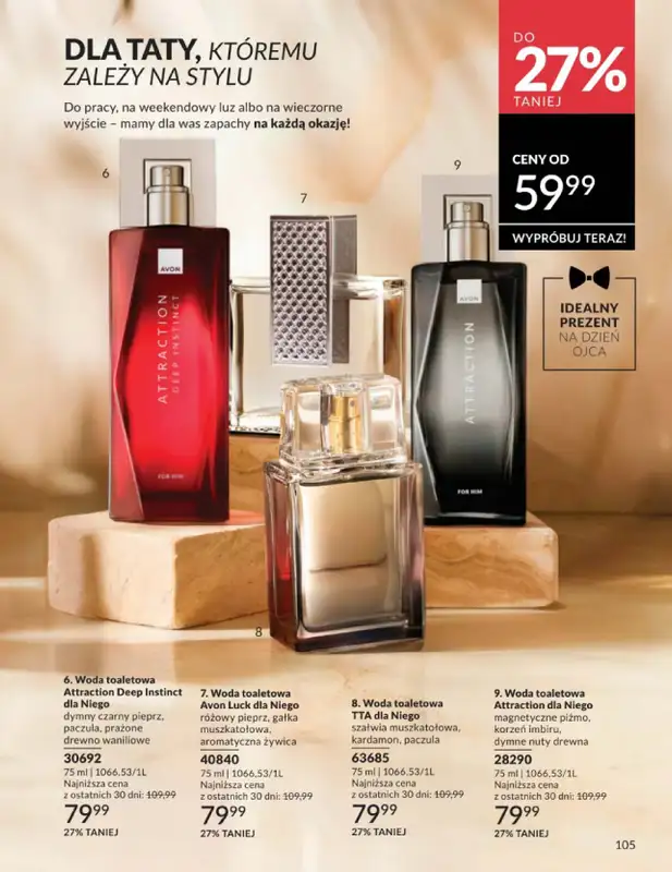 AVON - gazetka promocyjna Katalog Czerwiec 2016 od poniedziałku 01.06 do wtorku 30.06 - strona 105
