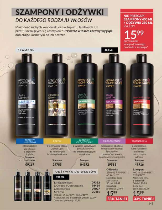 AVON - gazetka promocyjna Katalog Czerwiec 2016 od poniedziałku 01.06 do wtorku 30.06 - strona 141