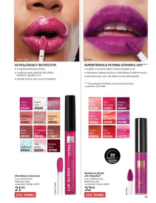 AVON - gazetka promocyjna Katalog Czerwiec 2016 od poniedziałku 01.06 do wtorku 30.06 - strona 65