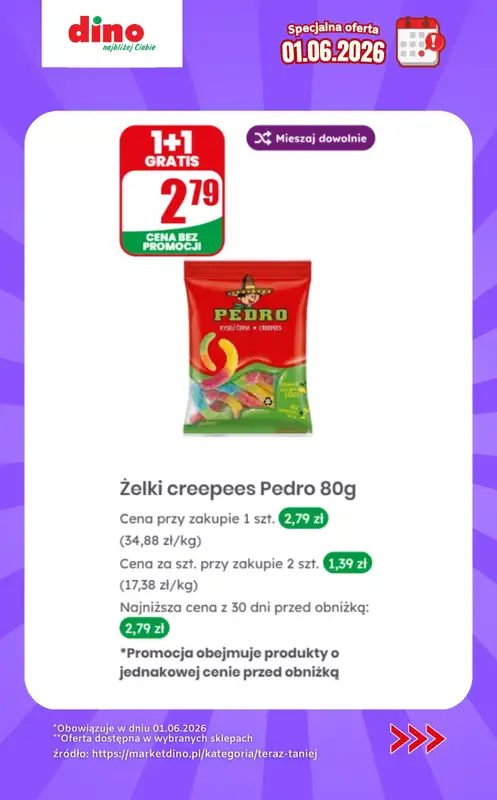 Dino - gazetka promocyjna Specjalna oferta na 01.06.2026 - promocje spoza gazetki od poniedziałku 01.06 do poniedziałku 01.06 - strona 10