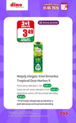 Dino - gazetka promocyjna Specjalna oferta na 01.06.2026 - promocje spoza gazetki od poniedziałku 01.06 do poniedziałku 01.06 - strona 6