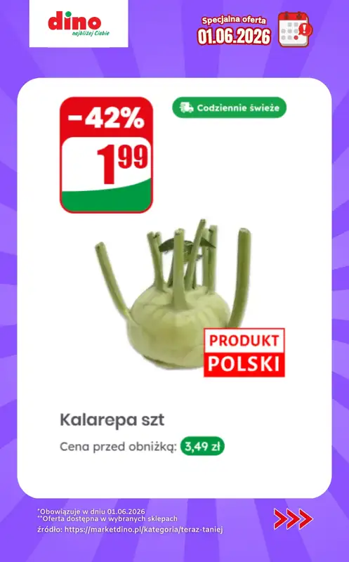 Dino - gazetka promocyjna Specjalna oferta na 01.06.2026 - promocje spoza gazetki od poniedziałku 01.06 do poniedziałku 01.06 - strona 7