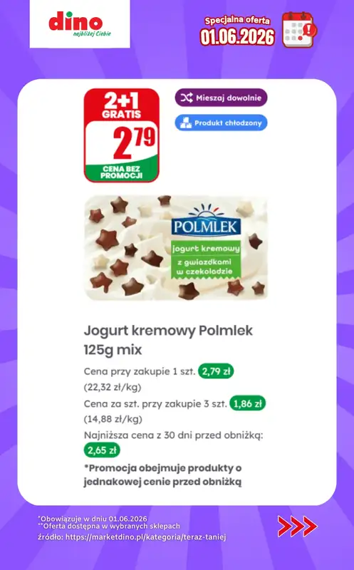 Dino - gazetka promocyjna Specjalna oferta na 01.06.2026 - promocje spoza gazetki od poniedziałku 01.06 do poniedziałku 01.06 - strona 8