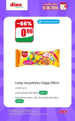 Dino - gazetka promocyjna Specjalna oferta na 01.06.2026 - promocje spoza gazetki od poniedziałku 01.06 do poniedziałku 01.06 - strona 4
