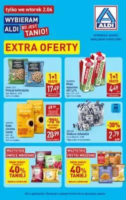 Aldi - gazetka promocyjna Extra oferty tylko we wtorek w Aldi! od wtorku 02.06 do wtorku 02.06