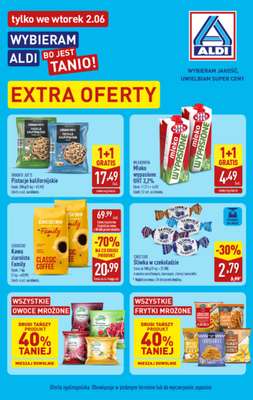 Aldi - gazetka promocyjna Extra oferty tylko we wtorek w Aldi! od wtorku 02.06 do wtorku 02.06