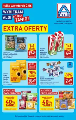 Aldi - gazetka promocyjna Extra oferty tylko we wtorek w Aldi! od wtorku 02.06 do wtorku 02.06