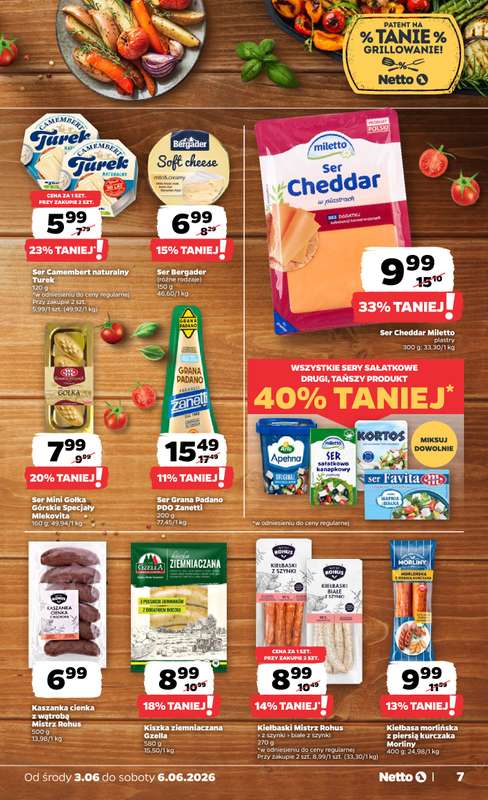 Netto - gazetka promocyjna Gazetka Spożywcza od środy 03.06 do soboty 06.06 - strona 7