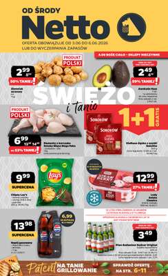 Netto - gazetka promocyjna Gazetka Spożywcza od środy 03.06 do soboty 06.06
