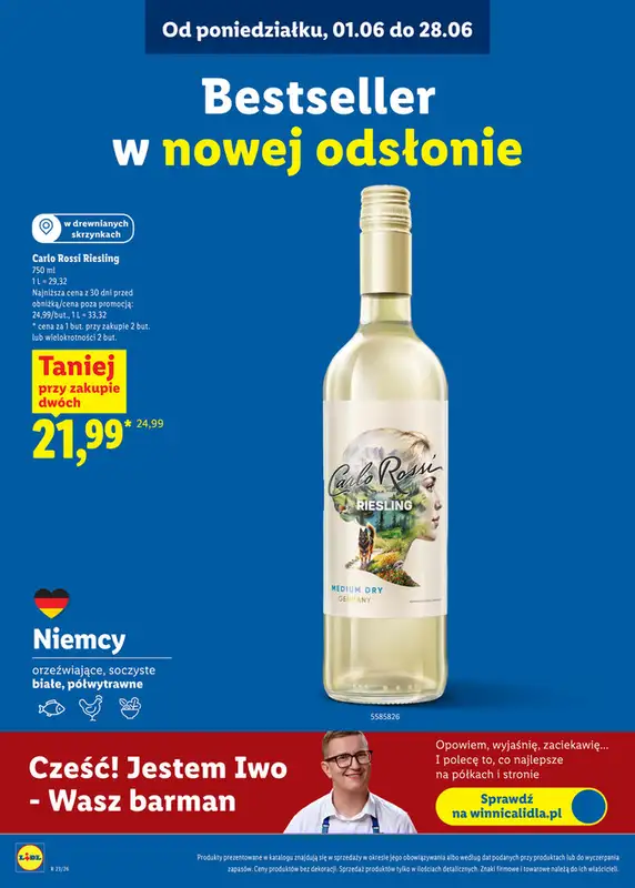 Lidl - gazetka promocyjna Karta win  do niedzieli 28.06 - strona 2