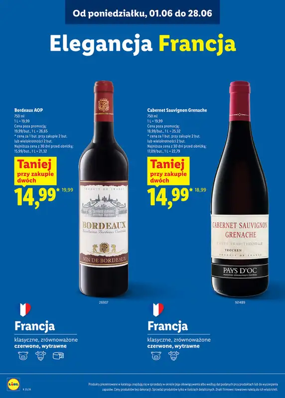 Lidl - gazetka promocyjna Karta win  do niedzieli 28.06 - strona 22