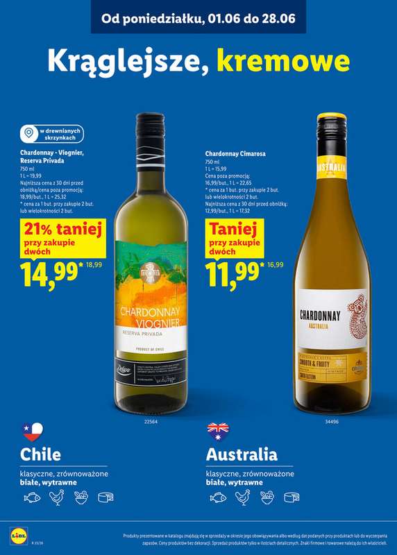 Lidl - gazetka promocyjna Karta win  do niedzieli 28.06 - strona 15