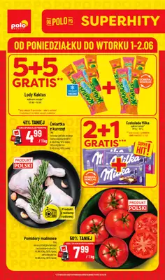 POLOmarket - gazetka promocyjna Super hity od poniedziałku 01.06 do wtorku 02.06