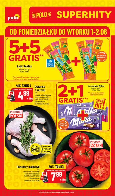 POLOmarket - gazetka promocyjna Super hity od poniedziałku 01.06 do wtorku 02.06