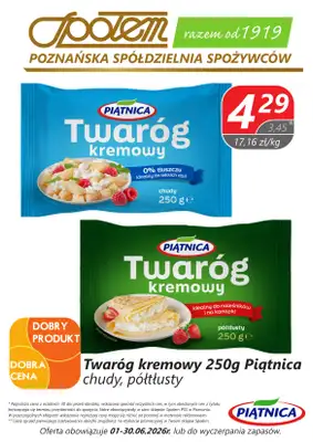 Społem - Blisko i Korzystnie - gazetka promocyjna Plakaty promocyjne PSS Poznań od poniedziałku 01.06 do wtorku 30.06 - strona 4