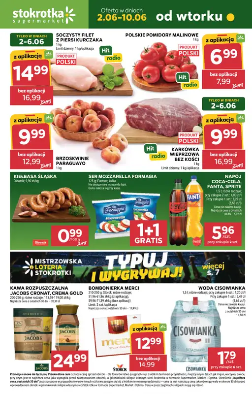 Stokrotka - gazetka promocyjna Gazetka Supermarket od wtorku 02.06 do środy 10.06