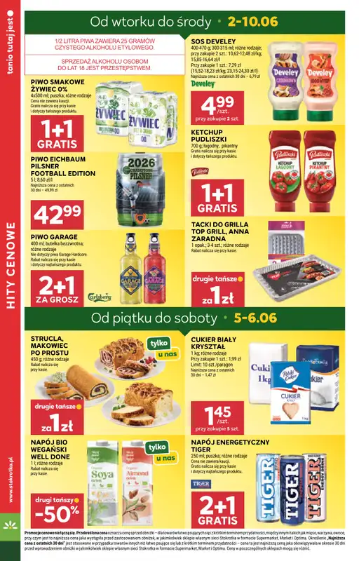 Stokrotka - gazetka promocyjna Gazetka Supermarket od wtorku 02.06 do środy 10.06 - strona 4