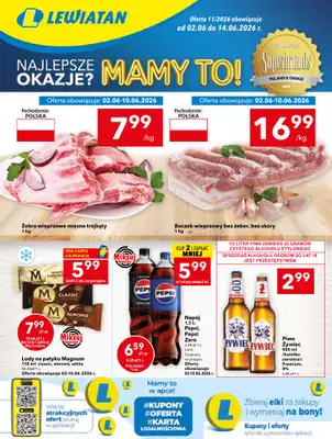 LEWIATAN - gazetka promocyjna Mamy TO w Lewiatanie – Kielce od wtorku 02.06 do niedzieli 14.06