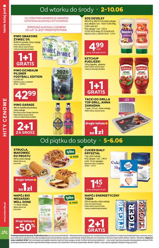 Stokrotka - gazetka promocyjna Gazetka Market od wtorku 02.06 do środy 10.06 - strona 4