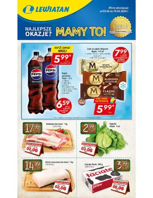 LEWIATAN - gazetka promocyjna Mamy TO w Lewiatanie – woj. małopolskie od wtorku 02.06 do środy 10.06