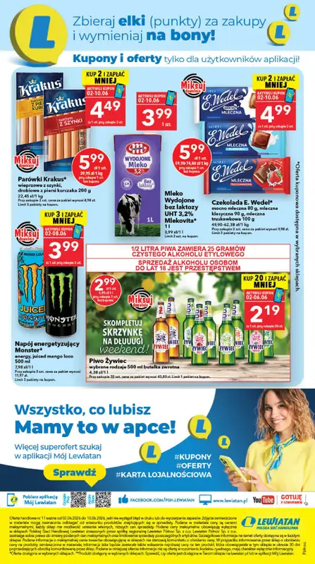 LEWIATAN - gazetka promocyjna Mamy TO w Lewiatanie – Północ od wtorku 02.06 do środy 10.06 - strona 16
