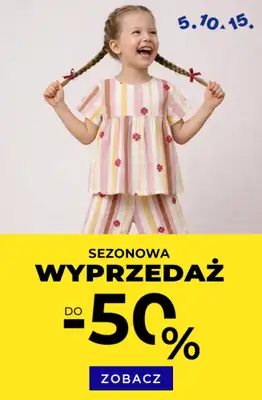 5.10.15 - gazetka promocyjna Wyprzedaż do -50% dla dziewczynek od poniedziałku 01.06 