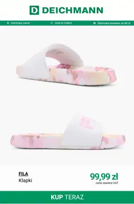 Deichmann - gazetka promocyjna Modne klapki damskie od poniedziałku 01.06  - strona 10