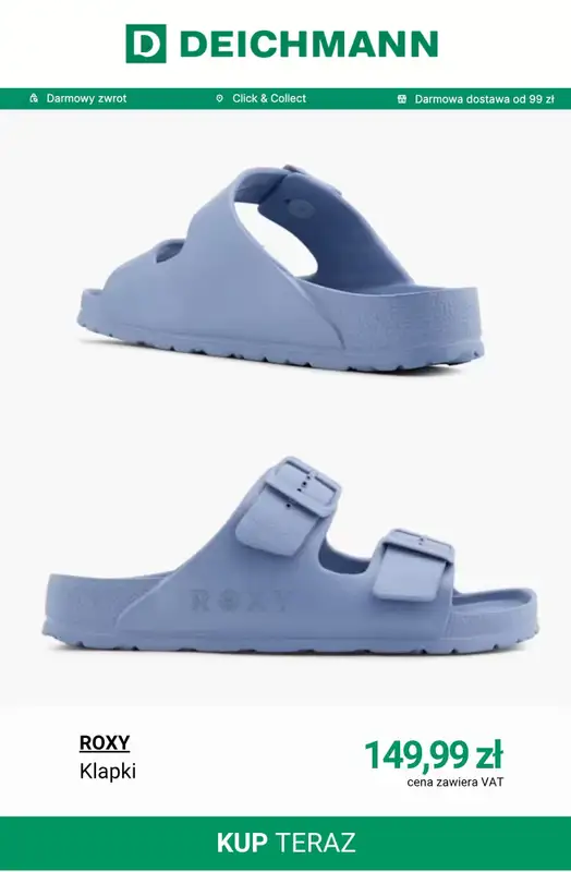 Deichmann - gazetka promocyjna Modne klapki damskie od poniedziałku 01.06  - strona 2