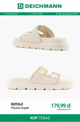 Deichmann - gazetka promocyjna Modne klapki damskie od poniedziałku 01.06  - strona 3