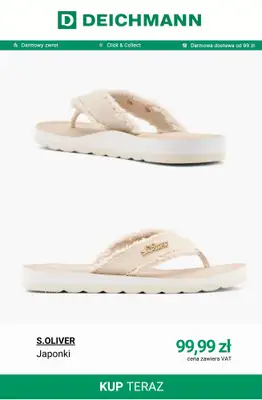 Deichmann - gazetka promocyjna Modne klapki damskie od poniedziałku 01.06  - strona 8