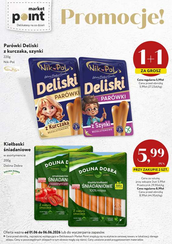 Market Point - gazetka promocyjna Ulotki promocyjne od poniedziałku 01.06 do środy 03.06 - strona 4