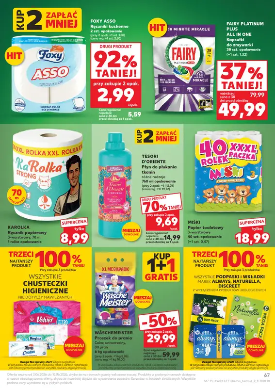 Kaufland - gazetka promocyjna Gazetka Tygodnia od środy 03.06 do środy 10.06 - strona 67
