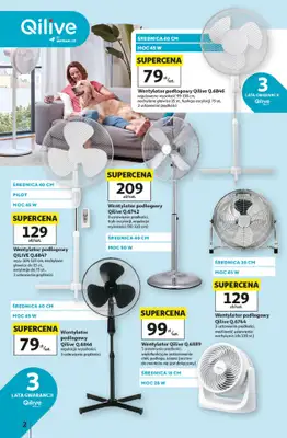 Auchan - gazetka promocyjna Wentylatory Hipermarket Auchan od piątku 05.06 do środy 17.06 - strona 2
