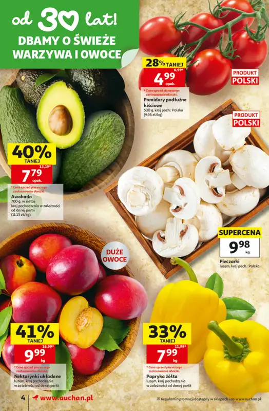 Auchan - gazetka promocyjna 30 Lat Supermarket Auchan od piątku 05.06 do środy 10.06 - strona 4
