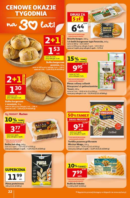 Auchan - gazetka promocyjna 30 Lat Hipermarket Auchan od piątku 05.06 do środy 10.06 - strona 22