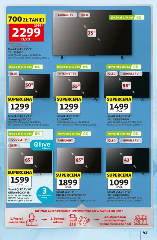 Auchan - gazetka promocyjna 30 Lat Hipermarket Auchan od piątku 05.06 do środy 10.06 - strona 43
