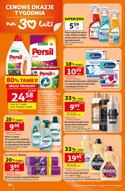 Auchan - gazetka promocyjna 30 Lat Hipermarket Auchan od piątku 05.06 do środy 10.06 - strona 32