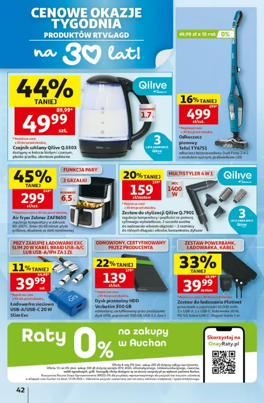 Auchan - gazetka promocyjna 30 Lat Hipermarket Auchan od piątku 05.06 do środy 10.06 - strona 42