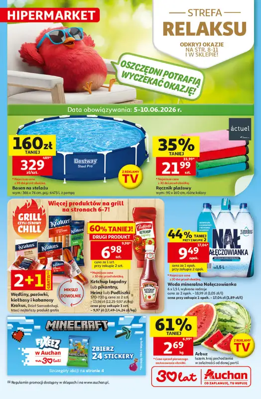 Auchan - gazetka promocyjna 30 Lat Hipermarket Auchan  
