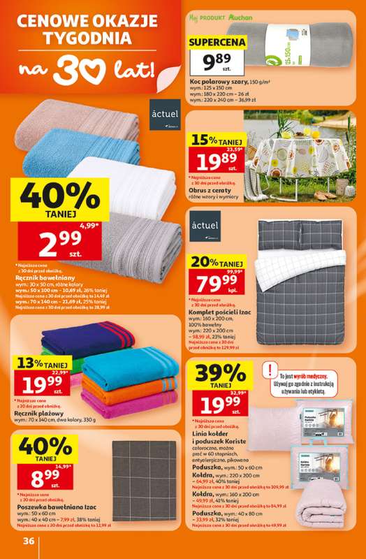 Auchan - gazetka promocyjna 30 Lat Hipermarket Auchan od piątku 05.06 do środy 10.06 - strona 36