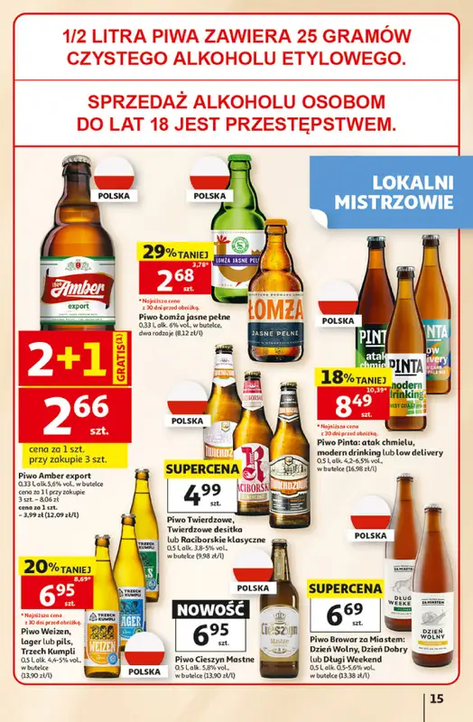 Auchan - gazetka promocyjna 30 Lat Hipermarket Auchan od piątku 05.06 do środy 10.06 - strona 15