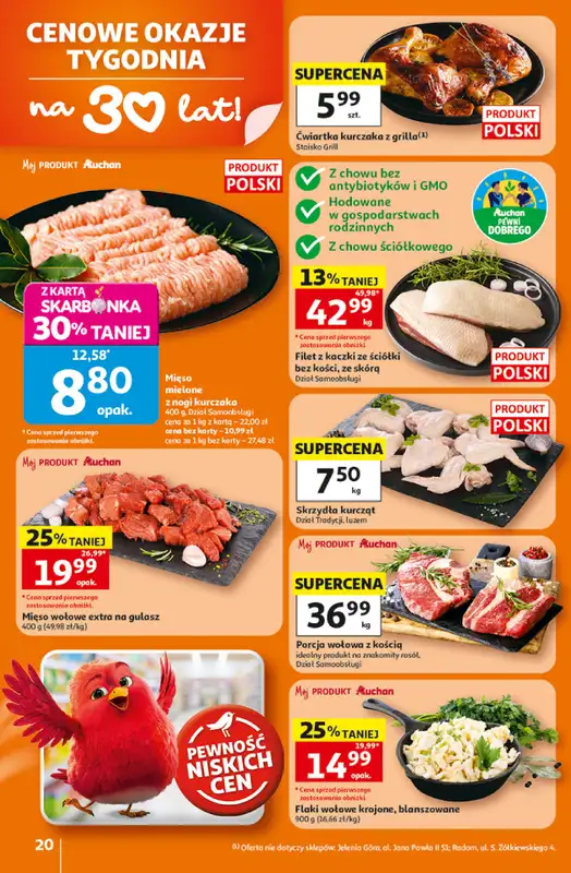 Auchan - gazetka promocyjna 30 Lat Hipermarket Auchan od piątku 05.06 do środy 10.06 - strona 20