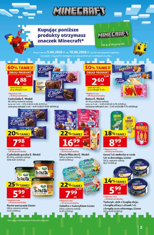 Auchan - gazetka promocyjna 30 Lat Hipermarket Auchan od piątku 05.06 do środy 10.06 - strona 5