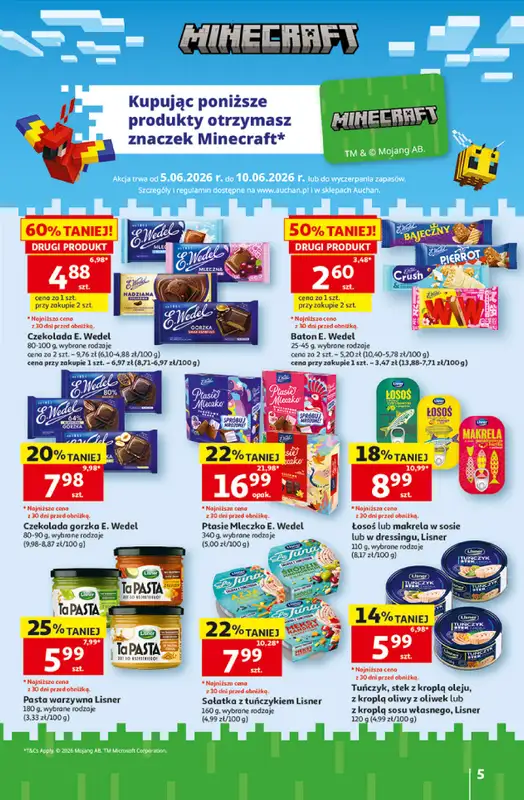 Auchan - gazetka promocyjna 30 Lat Hipermarket Auchan od piątku 05.06 do środy 10.06 - strona 5