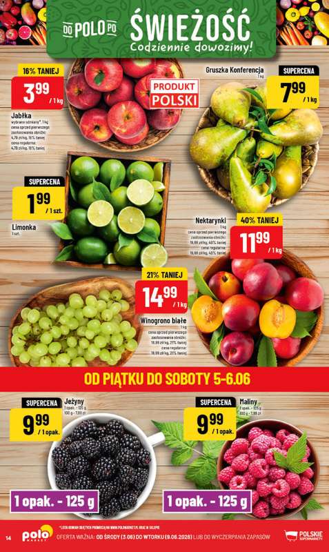 POLOmarket - gazetka promocyjna Gazetka od środy 03.06 do wtorku 09.06 - strona 14