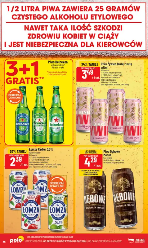 POLOmarket - gazetka promocyjna Gazetka od środy 03.06 do wtorku 09.06 - strona 46