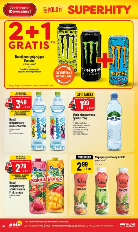 POLOmarket - gazetka promocyjna Gazetka od środy 03.06 do wtorku 09.06 - strona 44