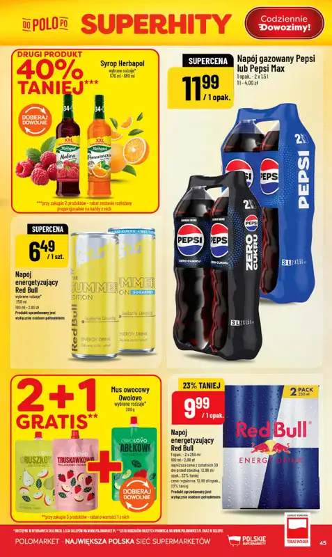 POLOmarket - gazetka promocyjna Gazetka od środy 03.06 do wtorku 09.06 - strona 45