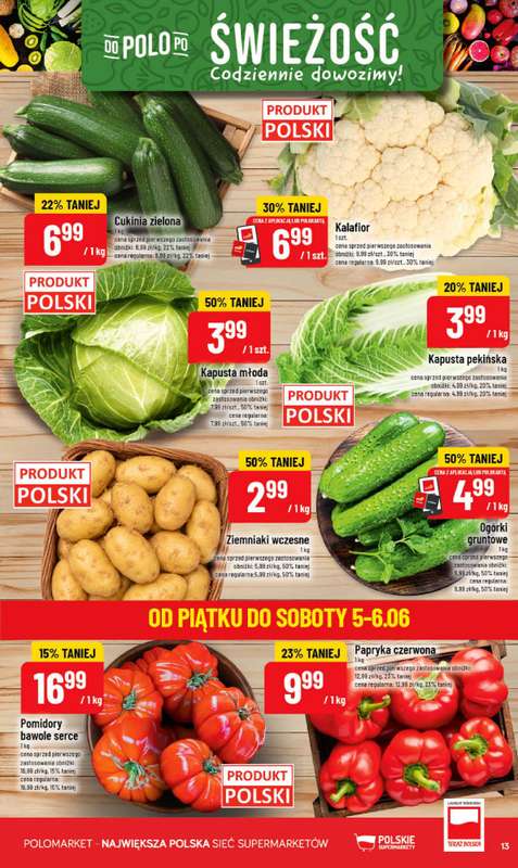 POLOmarket - gazetka promocyjna Gazetka od środy 03.06 do wtorku 09.06 - strona 13